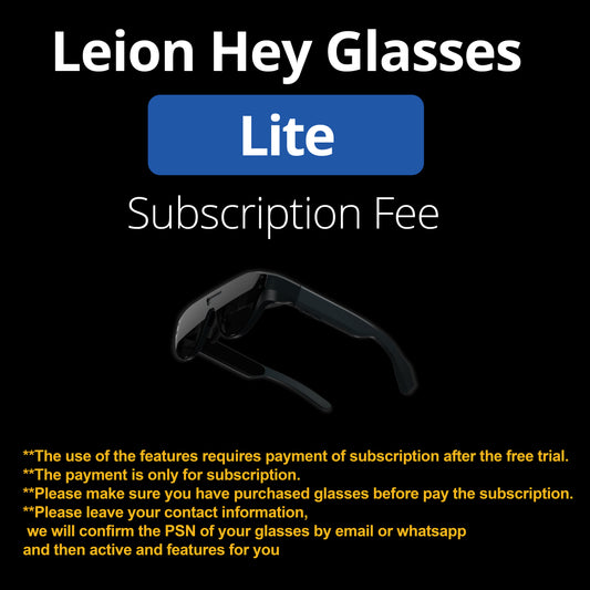 Subscription for LEION HEY Glasses Lite - one month